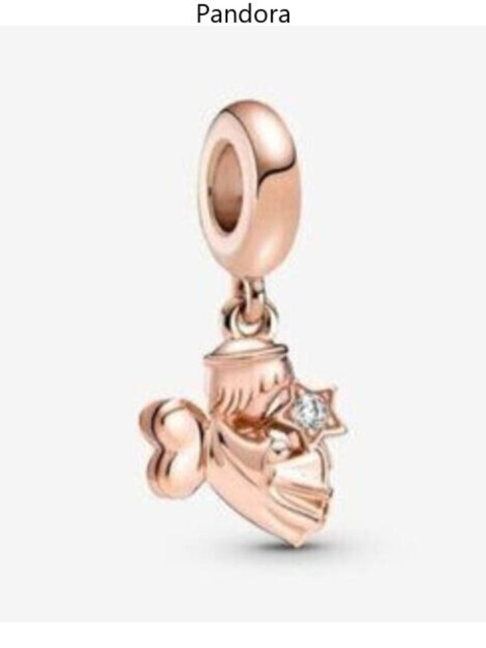 PANDORA Heart Winged Angel Dangle Charm